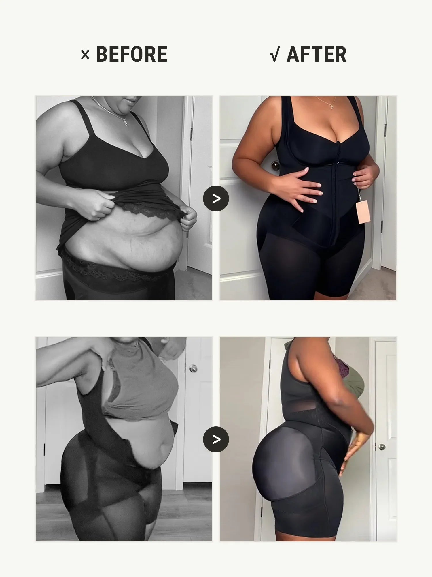 U-Shaped Faja Tummy Control Butt Lift Bodysuit