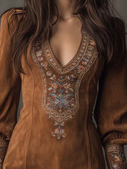 Hosanna™ Suede Mini Dress