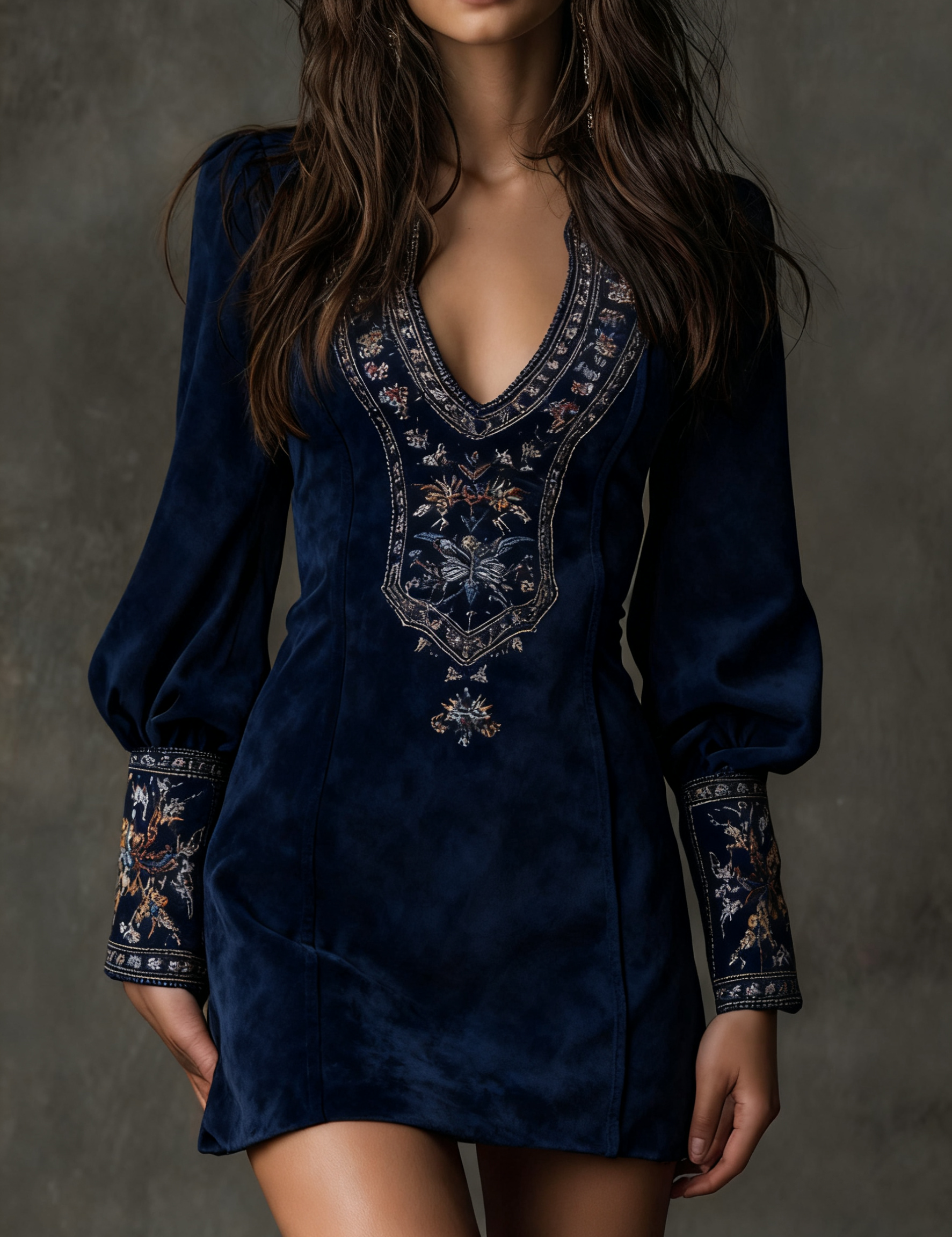 Hosanna™ Suede Mini Dress