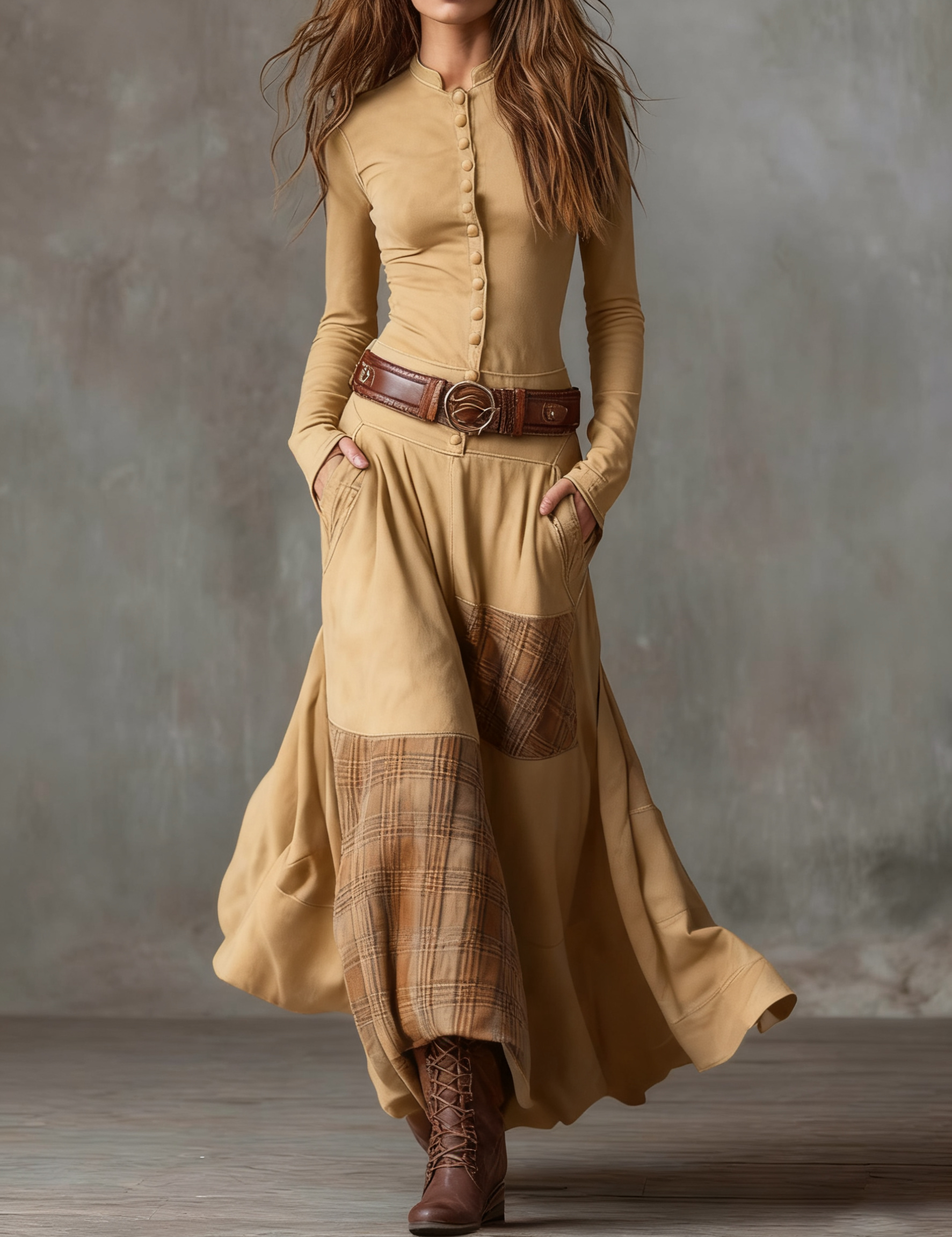 Izabella™ Suede Maxi Dress