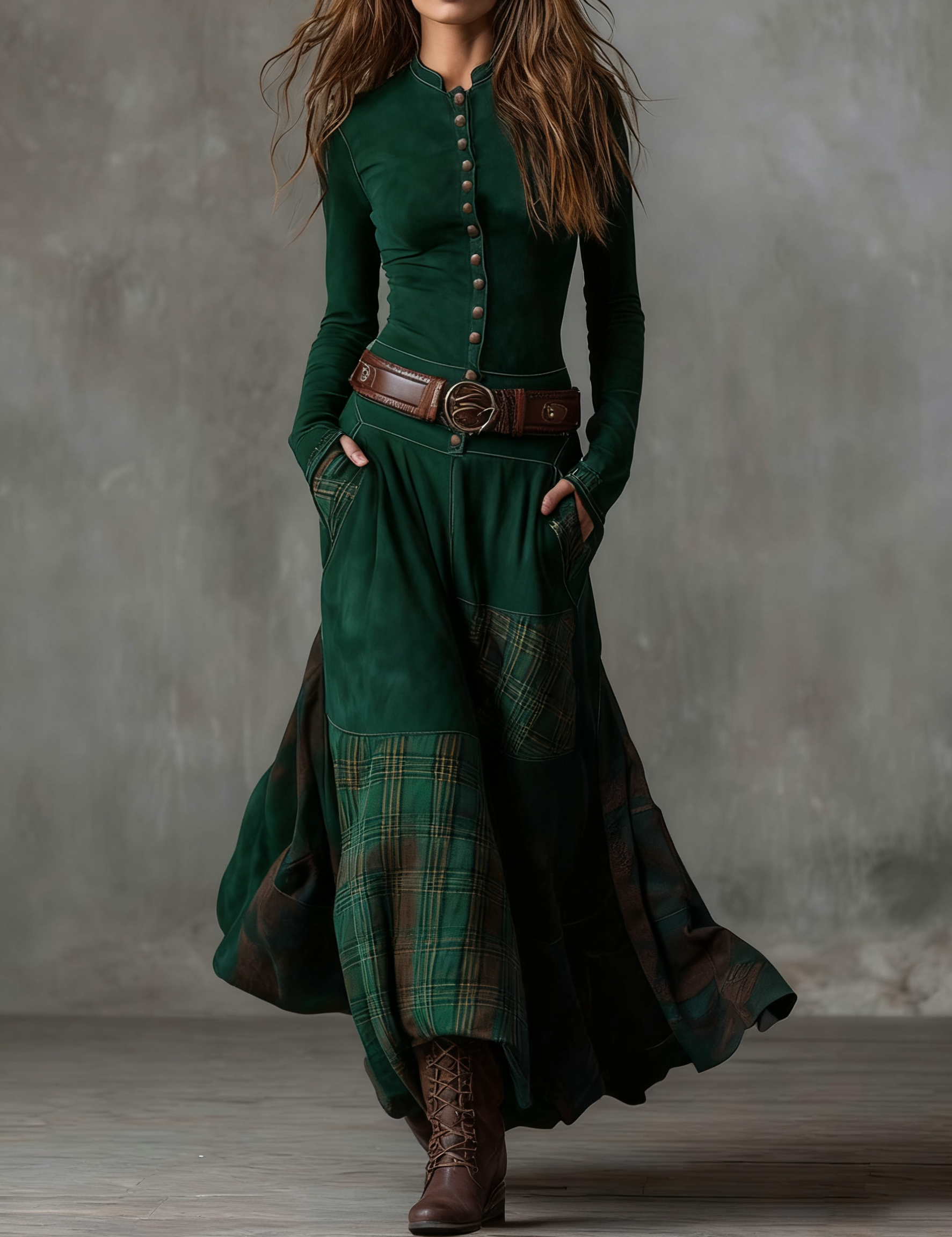 Izabella™ Suede Maxi Dress