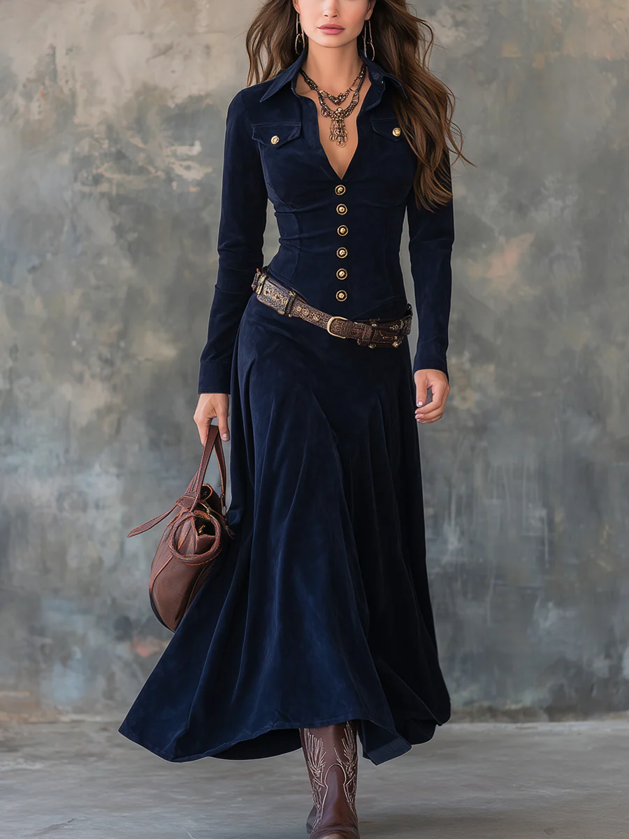 Mavis™ Elegant Maxi Dress + FREE belt