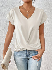 Cleo™ Classic t shirt with v neckline