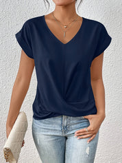 Cleo™ Classic t shirt with v neckline