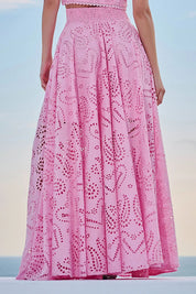 Larissa™ Embroidered Top & High-Waist Maxi Skirt Set
