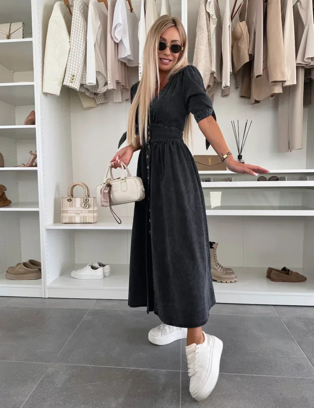 Ivy™ Elegant denim dress