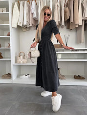 Ivy™ Elegant denim dress