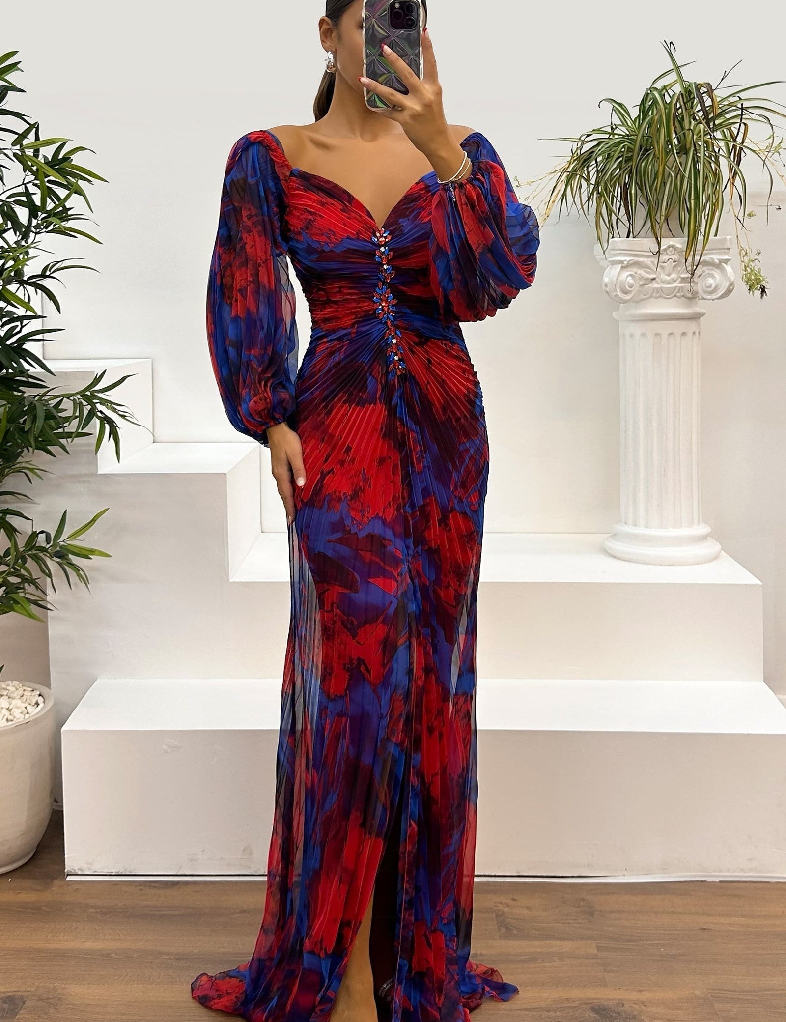 Genesis™ Elegant V-Neck Dress