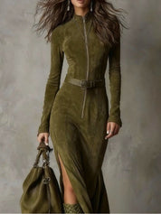 Meghan™ Suede Maxi Dress